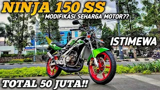 REVIEW MODIFIKASI NINJA 150 SS l MODIFIKASI SEHARGA MOTOR !!