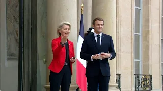 France's Macron welcomes EU's Von der Leyen in Paris | AFP