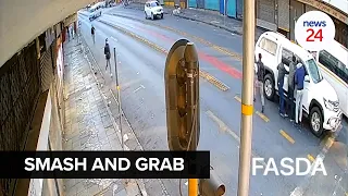 WATCH | 8 suspects in smash-and-grab incident in Joburg CBD