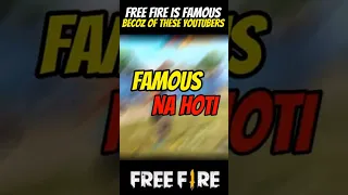 FREE FIRE FAMOUS BECOZ OF THESE YOUTUBER 🗿🔥 #ff #shortsfeed #freefire #shortsviral #shortsvideo