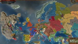 Europa Universalis 4 AI Timelapse - Aeros v1.2 Mod 1444-3000