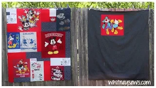 EASY T-Shirt Quilt How to | Whitney Sews