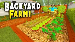 Made a Backyard Farm to Sell Produce - House Flipper Simulator - Garden Flipper