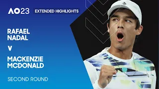 Rafael Nadal v Mackenzie McDonald Extended Highlights | Australian Open 2023 Second Round