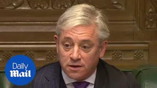 John Bercow 'strongly opposed' to Donald Trump address to Parliament - Daily Mail