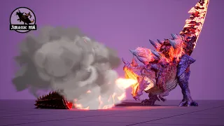 Glavenus eat tail Deviljho | Animation Showcase