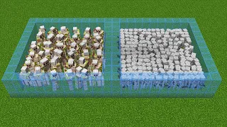 500 iron golems vs 1000 skeletons