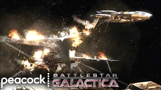 Battlestar Galactica | Pegasus and Galactica Destroy The Resurrection Ship