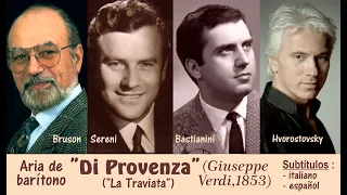 Aria de barítono, "Di Provenza" (Verdi, 1853), 4 versiones - Subts.: italiano-español HD