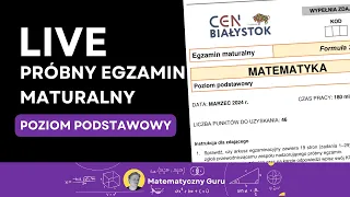 [Przecieki z Podlasia!] Próbna matura z matematyki 2024 - poziom podstawowy. Nowa formuła.