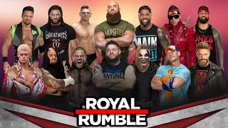 ROYAL RUMBLE 2024 WWE 2K23 30 MAN ROYAL RUMBLE FULL MATCH GAMEPLAY!  WWE 2K23 GAMEPLAY