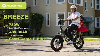 Mukkpet Breeze Dual-Battery Cargo E-bike | 750W All Terrain