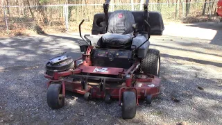 Zero turn mower not turning correctly.