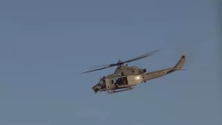UH 1Y VENOM URBAN CLOSE AIR SUPPORT ! LIVE FIRE EXERCISE