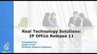 Agility Insight Webinar - Avaya IP Office R11