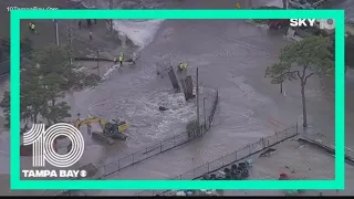 Tampa water main break: Residents can pick up bottled water, boil water notice in effect through Thu