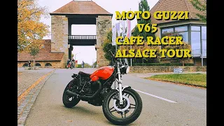 Moto Guzzi V65 Cafe Racer Tour Alsace / Elsass
