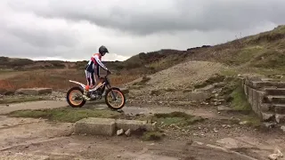 Oscar on his repsol Montesa