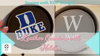 How to Make a Leather Coaster with Holder