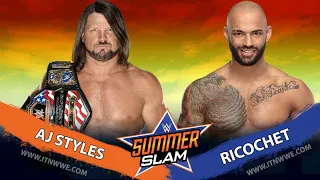 AJ STYLES VS RICOCHET | SUMMERSLAM 2019