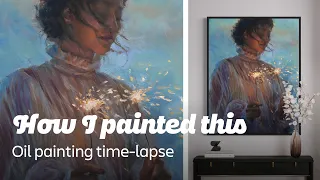 Oil Painting Time-lapse | Sparkler