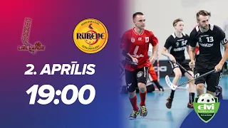 🎥 ELVI florbola līga: Lielvārde/FatPipe - Rubene  (1/2 F, 3. spēle) (2.04.2022)