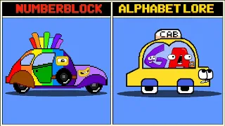 Numberblocks Mix Level Up Vs. Alphabet Lore (A - Z...) | New Version in Super Mario Bros.