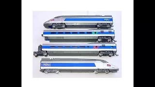 "Mehano TGV Blue Bullet Train" HO Scale SNCF Commuter Set "DCC+DIM"