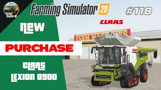 Farming simulator 20 #118 /🔥CLAAS_LEXION_8900 - New_HARVESTER_purchased /sunnysimulator