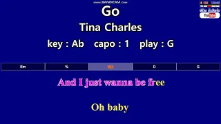 Go - Tina Charles (Karaoke & Easy Guitar Chords)  Key : Ab  Capo : 1