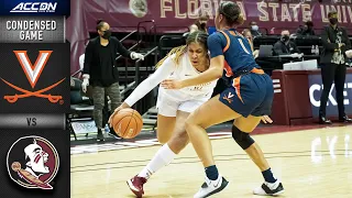 Virginia vs. Florida St. Condensed Game | 2020-21 ACC Women's Basketball