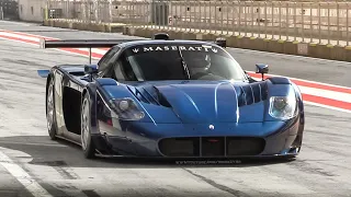 Road Legal Maserati MC12 Corsa by Edo Competition: Accelerations, Revs & Sound on track!