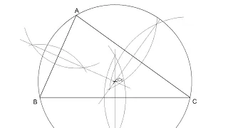 How to draw the Circumcenter and the Circumcircle of a triangle