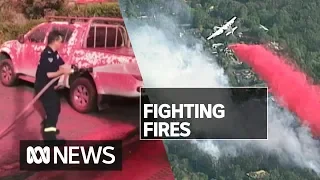 This suburb was sprayed pink to stop the NSW fires. Does it come off? | ABC News