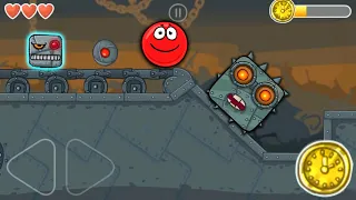 Red Ball 4 - Time Race Level 41 to 45 Factory with Boss Battle