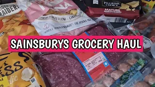 SAINSBURYS GROCERY HAUL WITH PRICES | NECTAR PRICES | MEAL PLAN | life of the baldwins