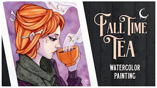 Fall Time Tea ☾ Watercolor Paint + Chat