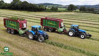 2 Forage Wagons. Red Clover Silage 2021