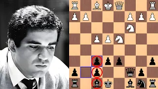 Kasparov is a BEAST with his bishops