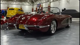 1958 Chevrolet Corvette Custom in Ruby Paint & Engine Sound on My Car Story with Lou Costabile