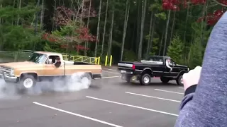 High School Kids Do Chevy Truck vs Ford Truck Tug Of War and Take it TOO FAR!