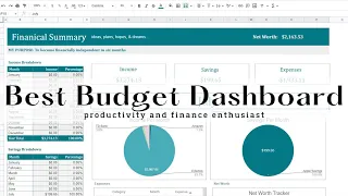 Best Budget Dashboard - Google Sheets