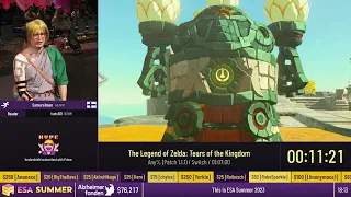 The Legend of Zelda: Tears of the Kingdom [Any% (Patch 1.1.1)] by Samura1man - #ESASummer23