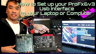 Mackie ProFX6v3 How to set up on your Laptop or Computer step by step/Chardy