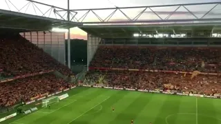 RC Lens Dijon barrage les corons depuis La Tribune d honneur