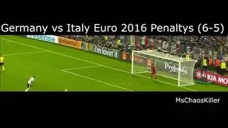 Germany vs Italy Euro 2016 Penaltys (6-5)