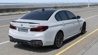 2018 BMW 5-Series M550i xDrive Sedan AWD w/ ARMYTRIX Cat-Back Exhaust - Revs & Accelerations!