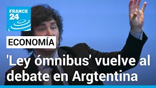 Argentina se prepara para debatir nuevamente la Ley ómnibus y el gobierno está expectante