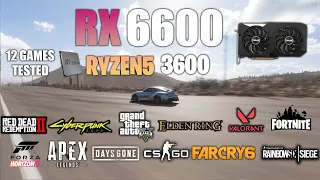 RX 6600 + Ryzen 5 3600 : Test in 12 Games - RX 6600 Gaming test