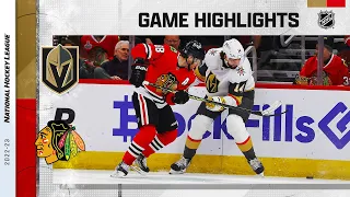 Golden Knights @ Blackhawks 2/21 | NHL Highlights 2023